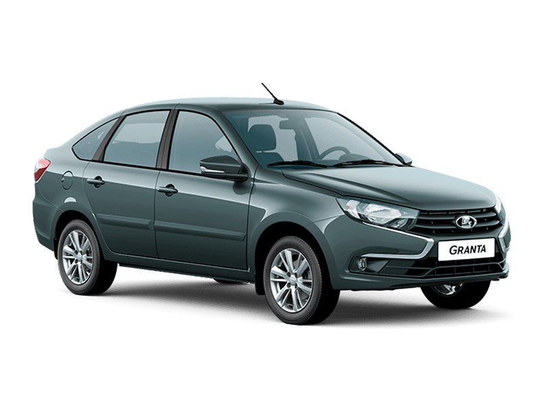 Lada Granta Лифтбек — Серебристо-темно-серый "Борнео" (633)